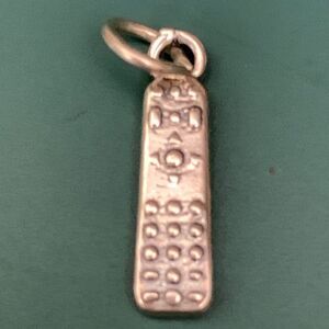 .925 TV Remote Sterling Silver Jewelry Charm #television #house